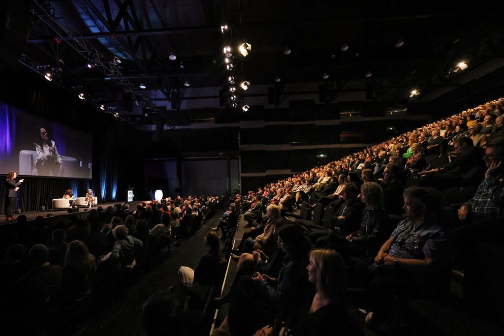 AVE provide technical production for the 2024 Sydney Writers Festival at Carriage Works.